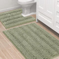 H.VERSAILTEX Chenille Bath Rug Set 2 Piece - Ultra Thick Comfort