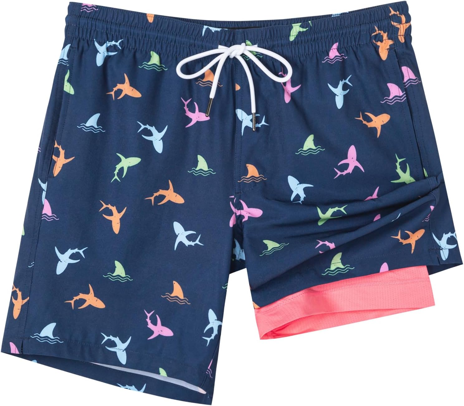 SURF CUZ Mens Swim Trunks with Compression Liner for Comfort