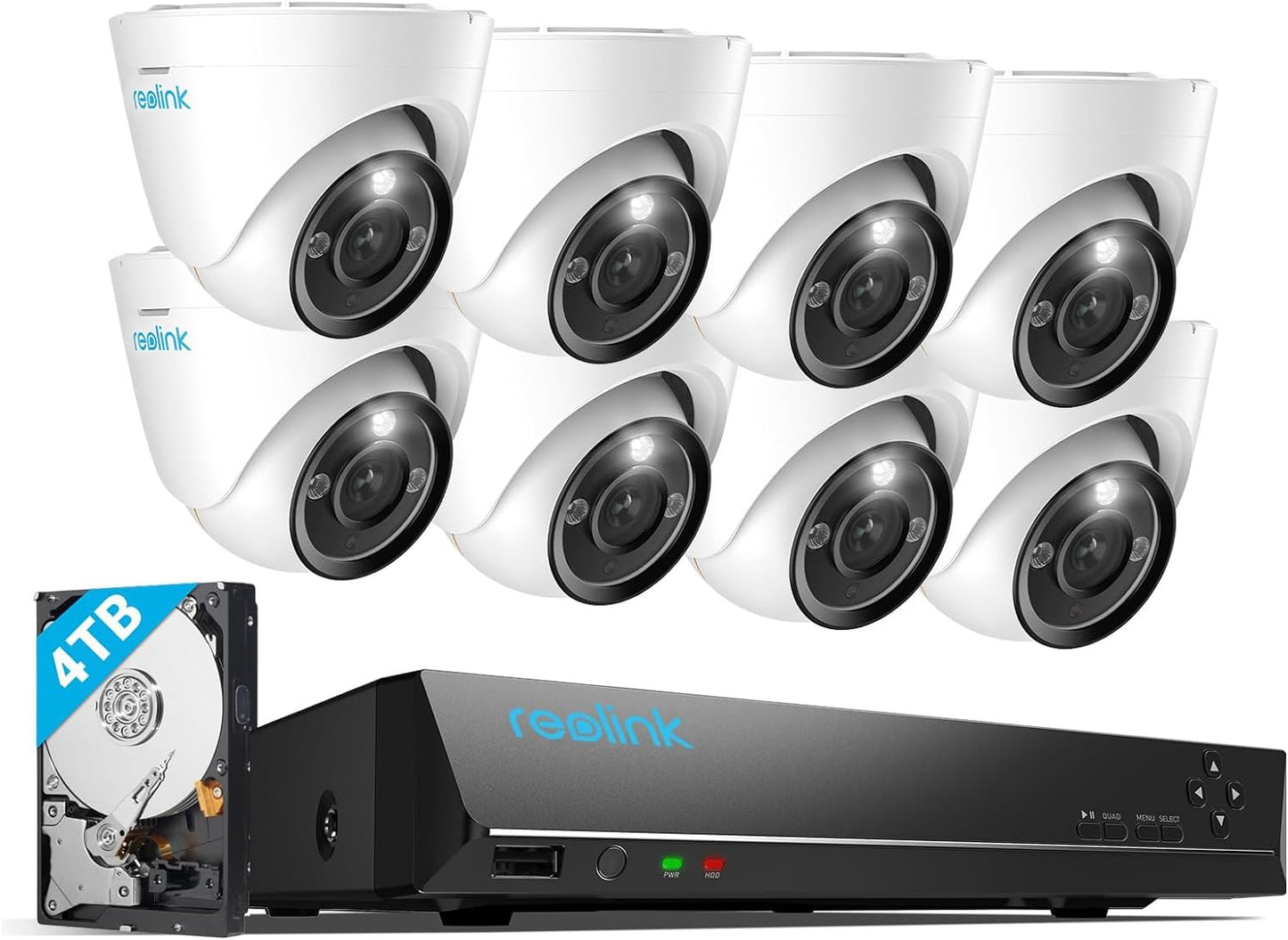 Reolink 12MP PoE Camera System | Person/Vehicle Detection