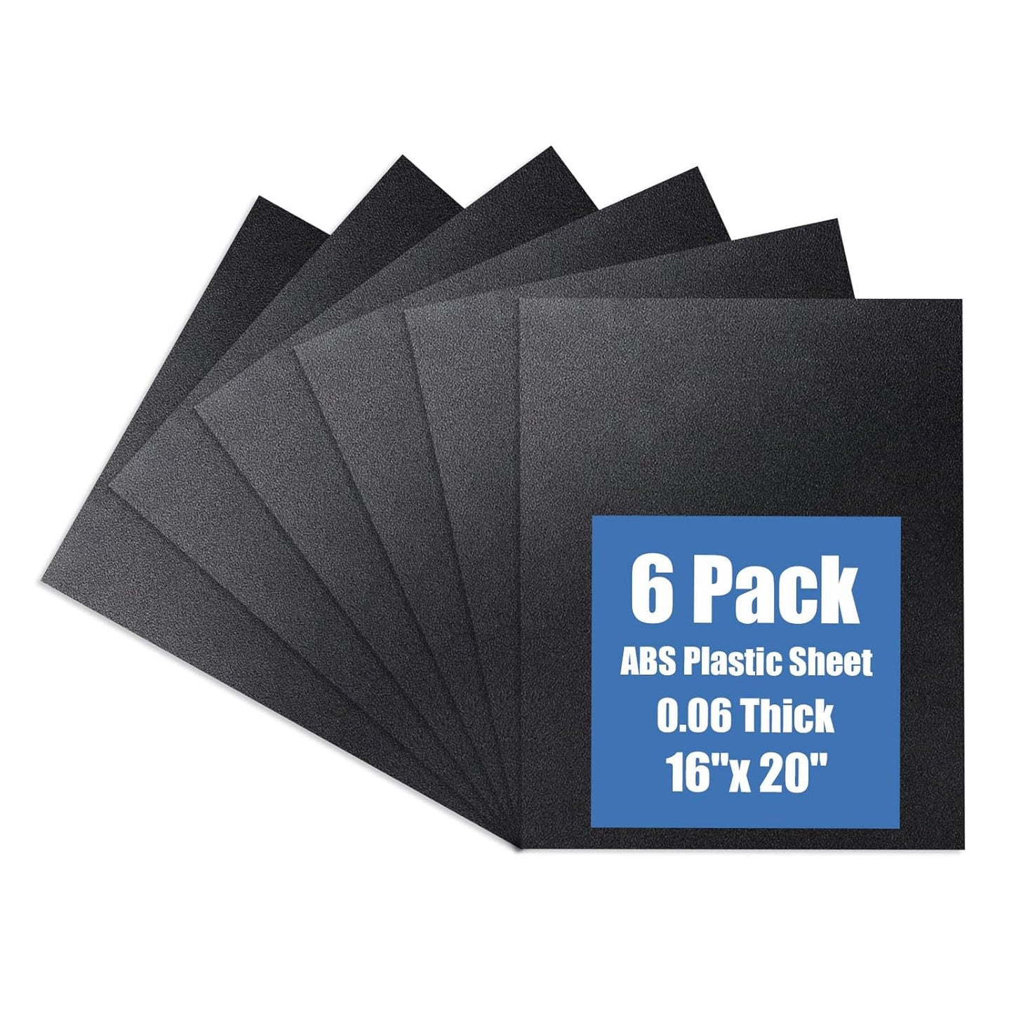Kinlink Black ABS Plastic Sheet for DIY Projects and Crafts