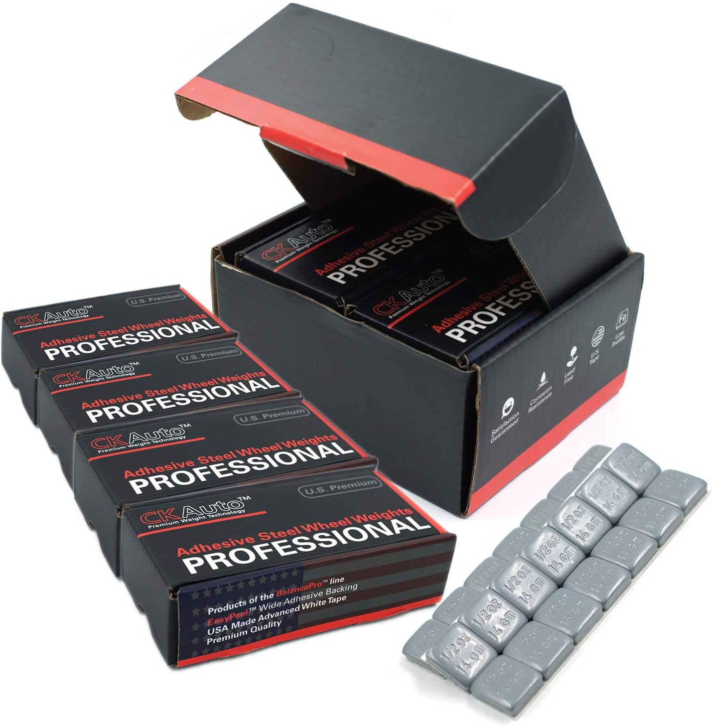 CKAuto Adhesive Stick on Wheel Weights for Accurate Balancing