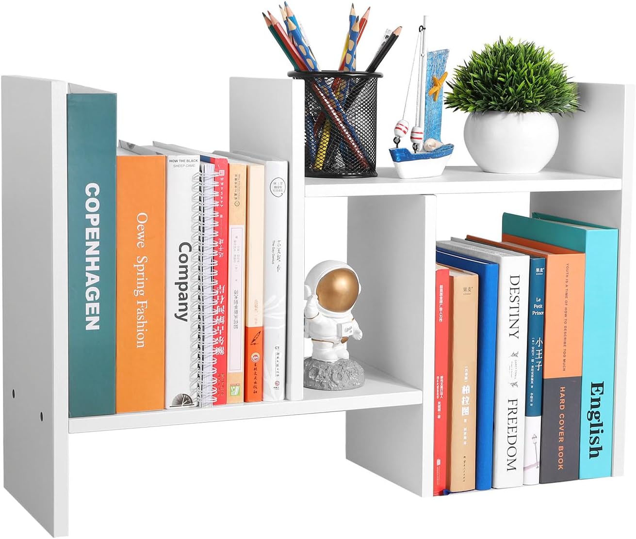 Adjustable Desktop Bookshelf - Organize in Style!