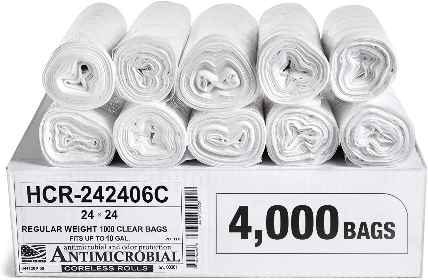 High Density Trash Bags for Bathroom, Office, and More