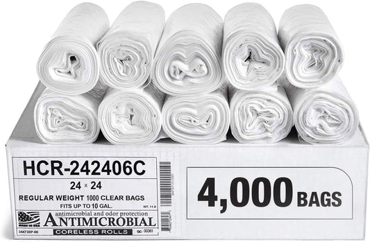 High Density Trash Bags for Bathroom, Office, and More