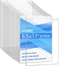 Acrylic Sign Holder 8.5x11 Vertical - Wall Mount Document Frame 20