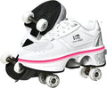 2-in-1 Roller Skates & Sneakers Unisex Retractable Wheels - Outdoor