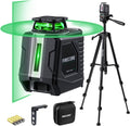 Firecore 360 Laser Level with Tripod - Green 100 ft Visible Range
