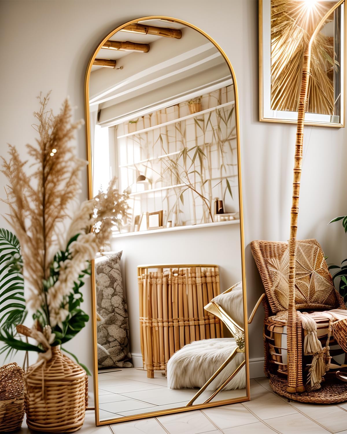 Antok Full Length Mirror - Stylish Arched Floor Mirror Design