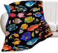 Tropical Fish Blanket Throw 40ftin x 50ftin - Cozy Flannel Throw