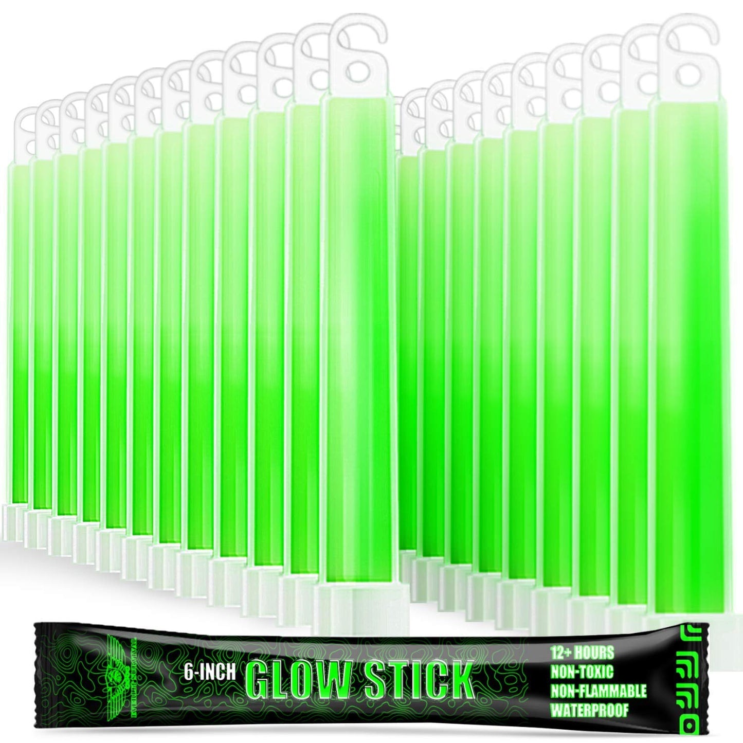 EVERLIT 24 Glow Sticks - 12H Outdoor Illumination