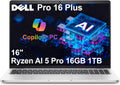 Dell Pro 16 Plus AI Business Laptop with Ryzen 5 and 1TB SSD