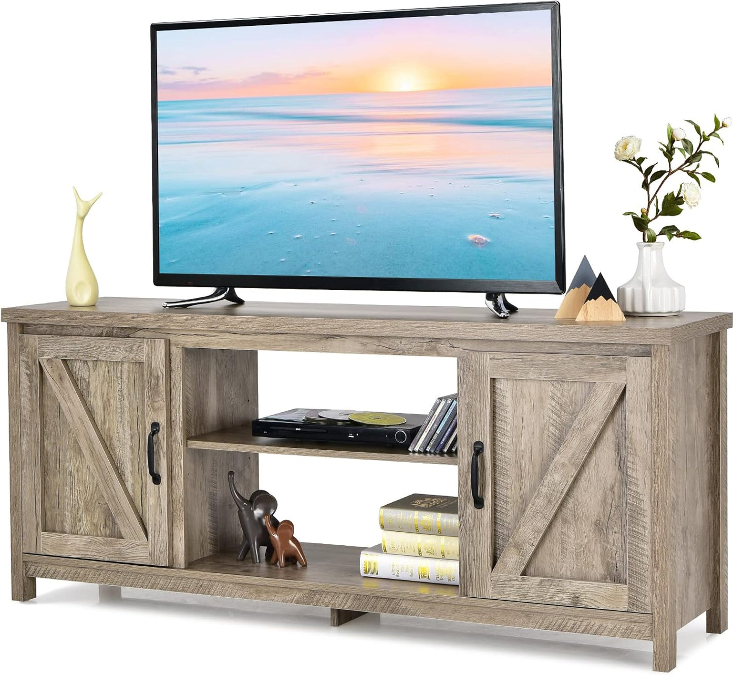Tangkula TV Stand: Stylish Media Center for 65 TVs