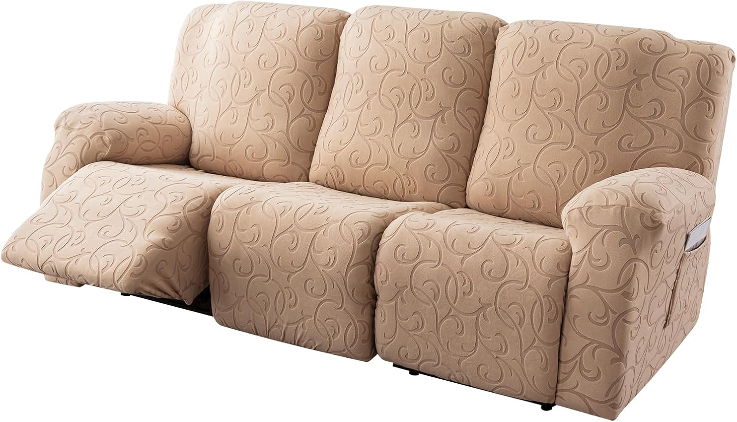 Recliner Sofa Covers for 3 Seat Couch - Stretch Slipcover Protector