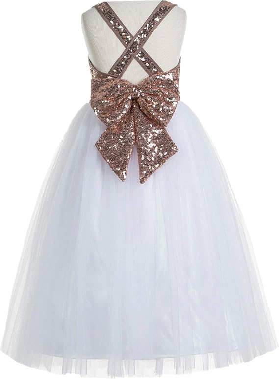 ekidsbridal Crossed Straps A-Line Flower Girl Dresses Review