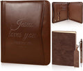 Christian Gifts for Men Pastor Appreciation Leather Bible Portfolio