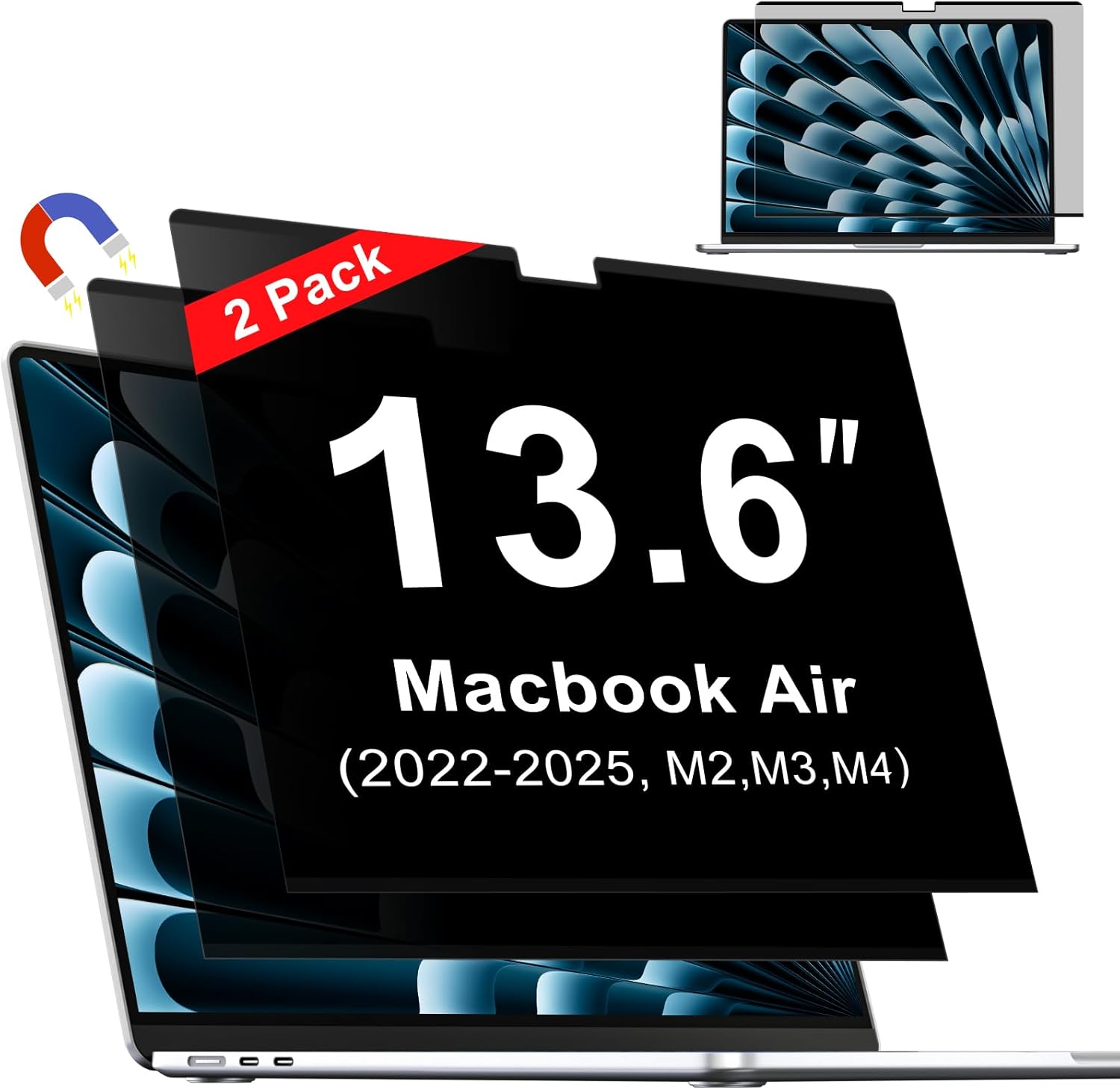 Magnetic Privacy Screen for MacBook Air 13.6 Inch - ZOEGAA