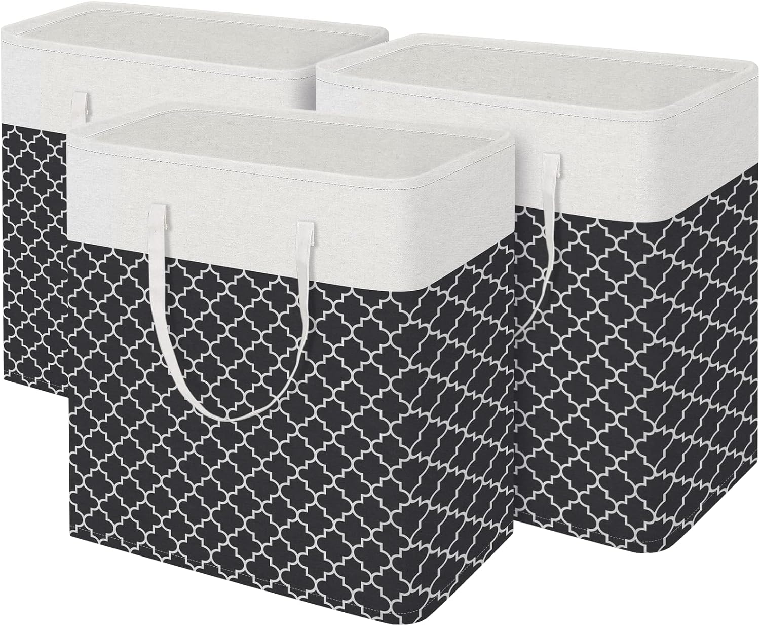 Large Capacity Laundry Basket Set with Easy Carry Handles