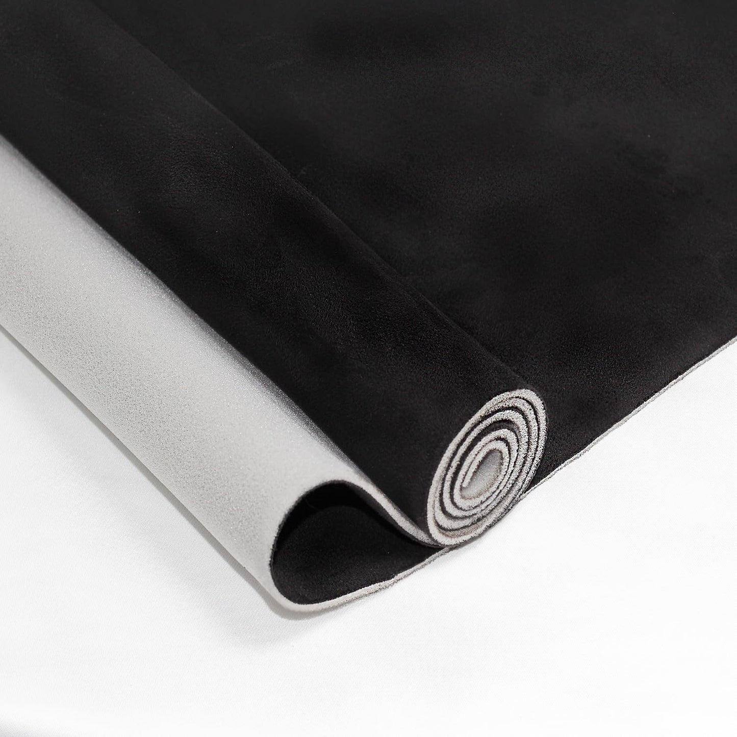 Black Suede Headliner Fabric with Foam Backing for Cars and Homes