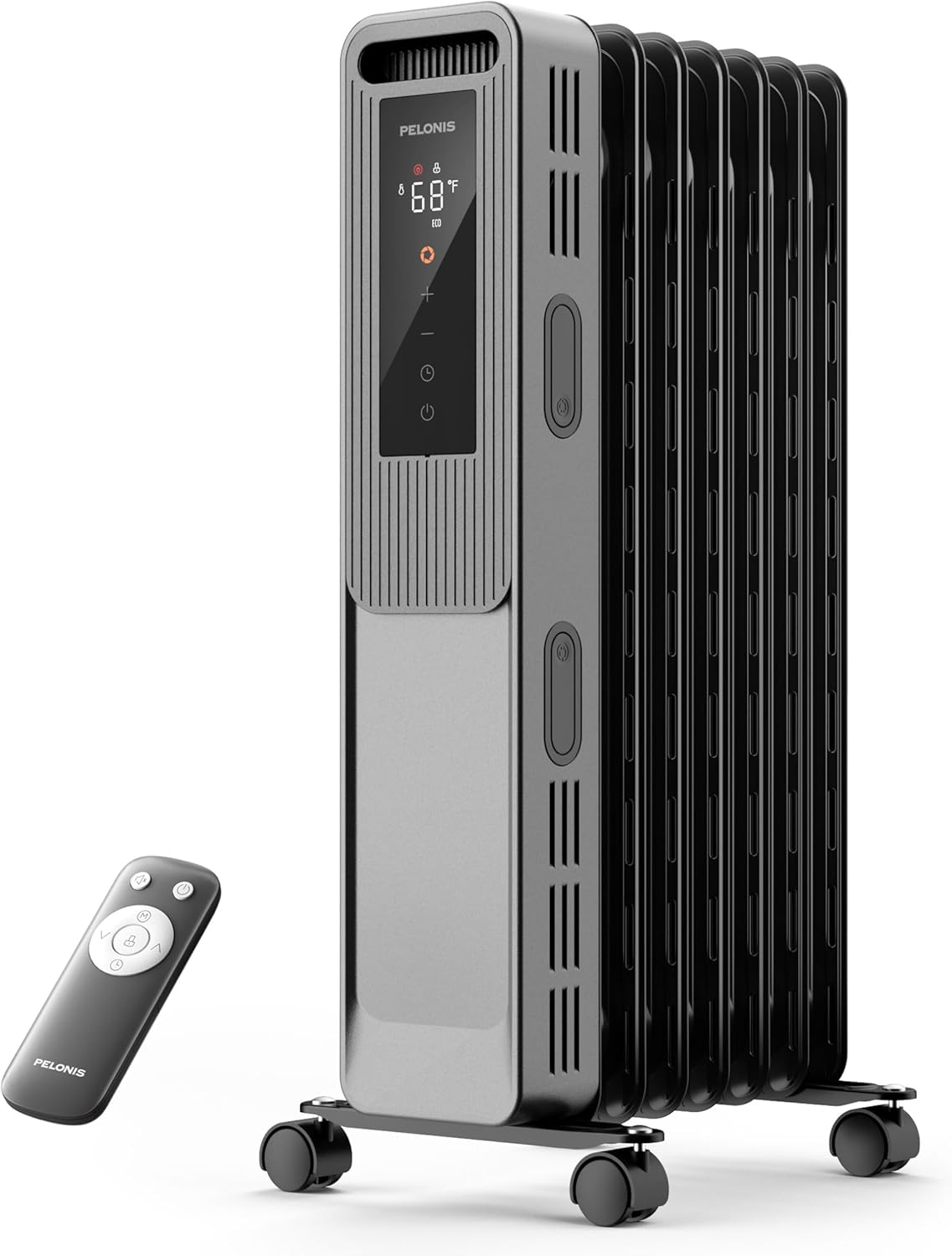 PELONIS 1500W Oil Radiator Heater with Remote