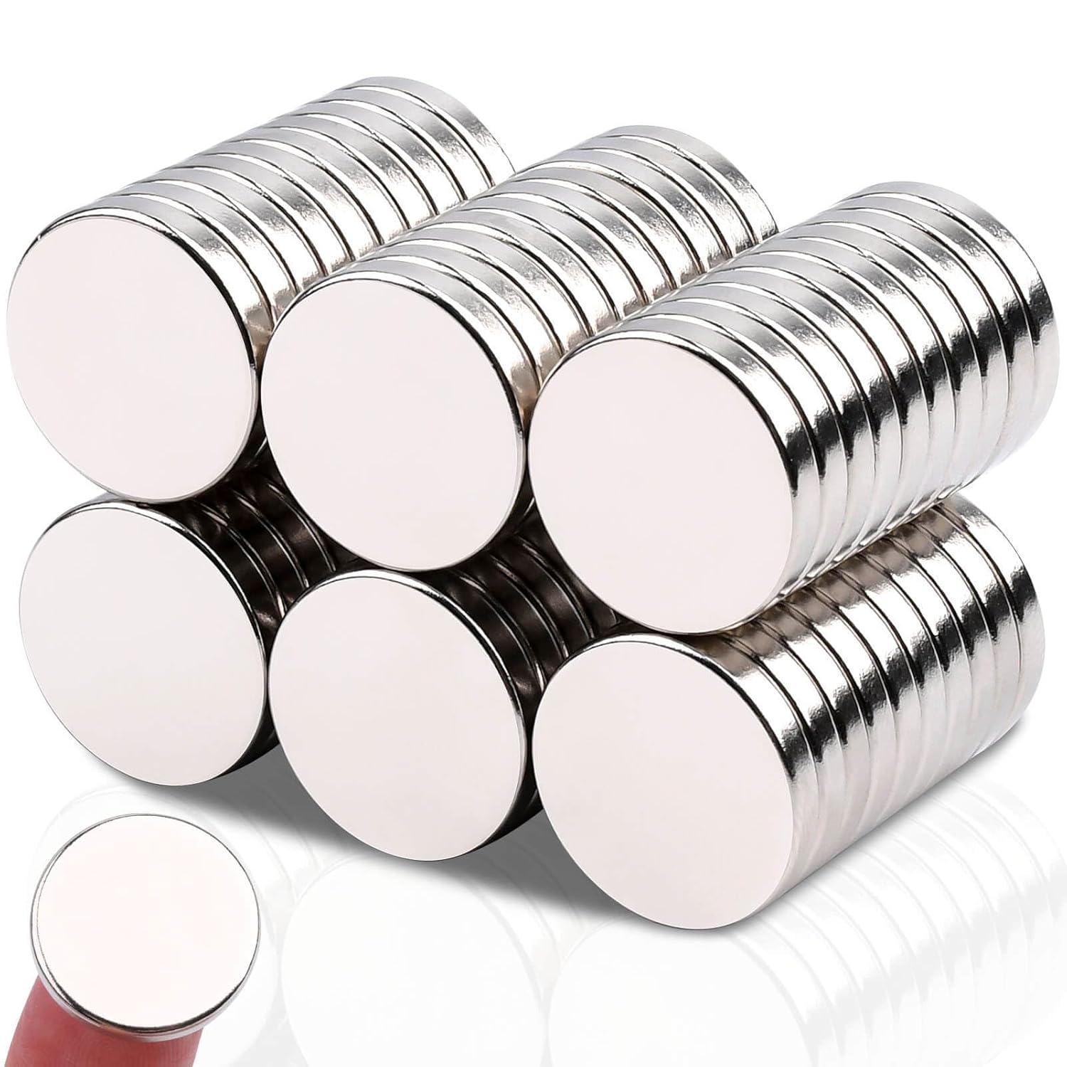 MIN CI 60 Pcs Neodymium Magnets for Crafts and Heavy Duty Use
