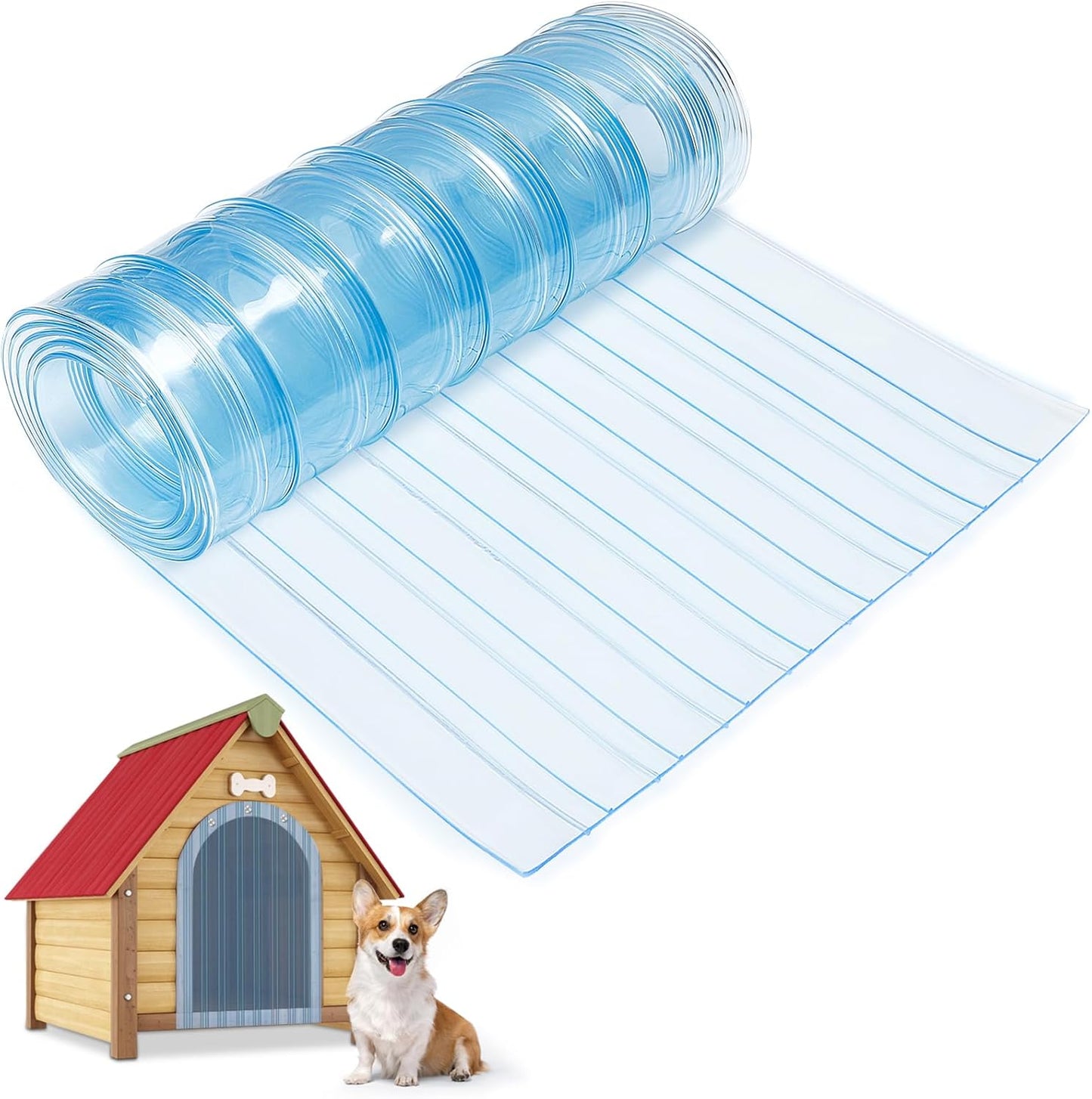 Dog Door Replacement Flap - Safe Vinyl Strip for Pets