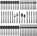 60 Pieces Black Silverware Set Heavy Duty 430 Stainless Steel
