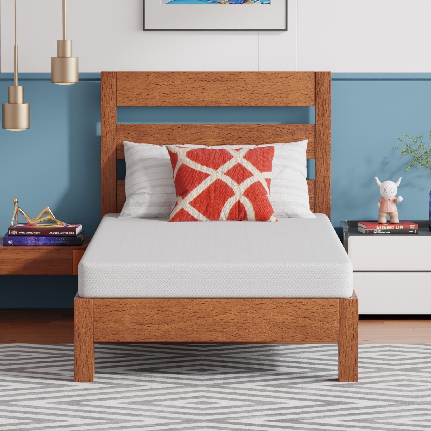 5 Inch Twin XL Green Tea Memory Foam Mattress for Comfort
