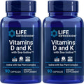 Vitamins D and K with Sea-Iodine, 90 Caps (Pack of 2) - Daily Bone