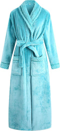 Richie House Women's Plush Soft Warm Fleece Bathrobe - Cozy MidCalf