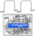 25 Pcs Distribution Rings Aluminum D Ring for Cable Management