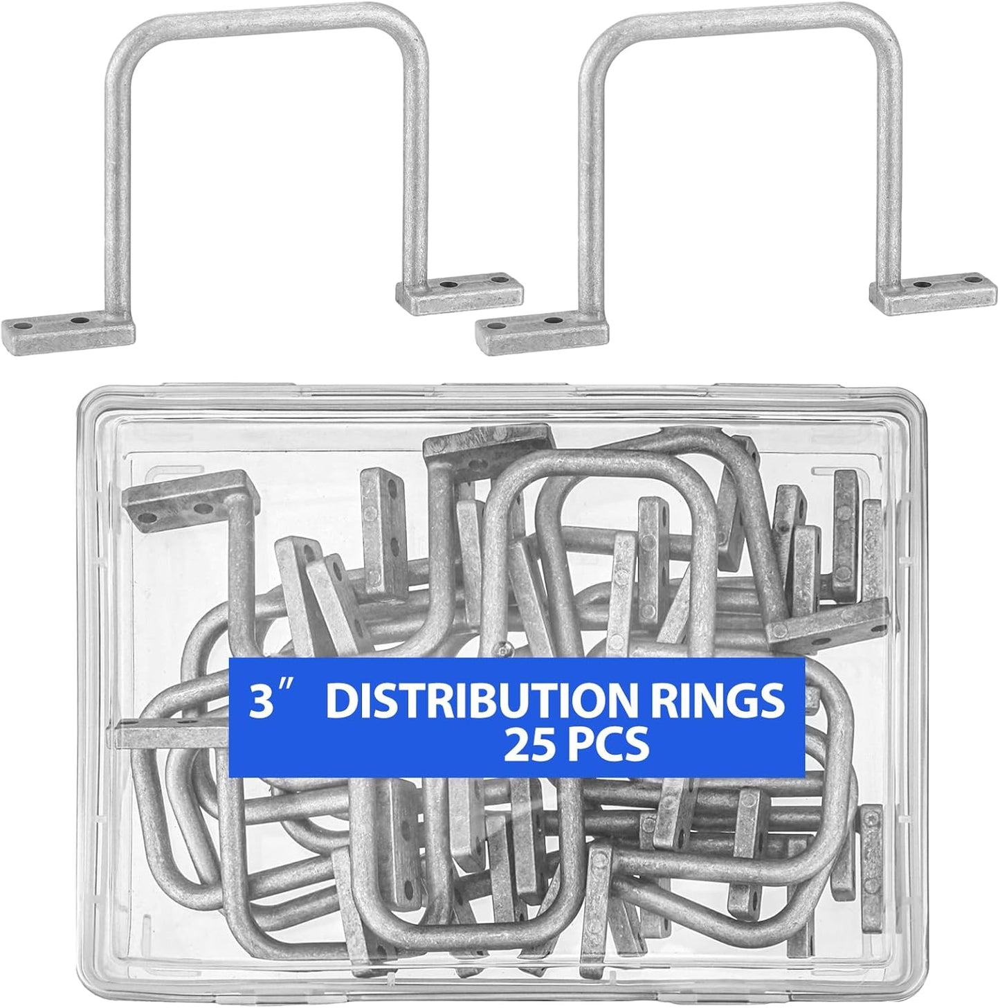 25 Pcs Aluminum D Rings for Effective Cable Management Solutions
