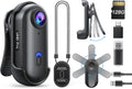BOBLOV W4 2K Mini Body Camera: Easy 360Clip & Magnetic, 120min Recording