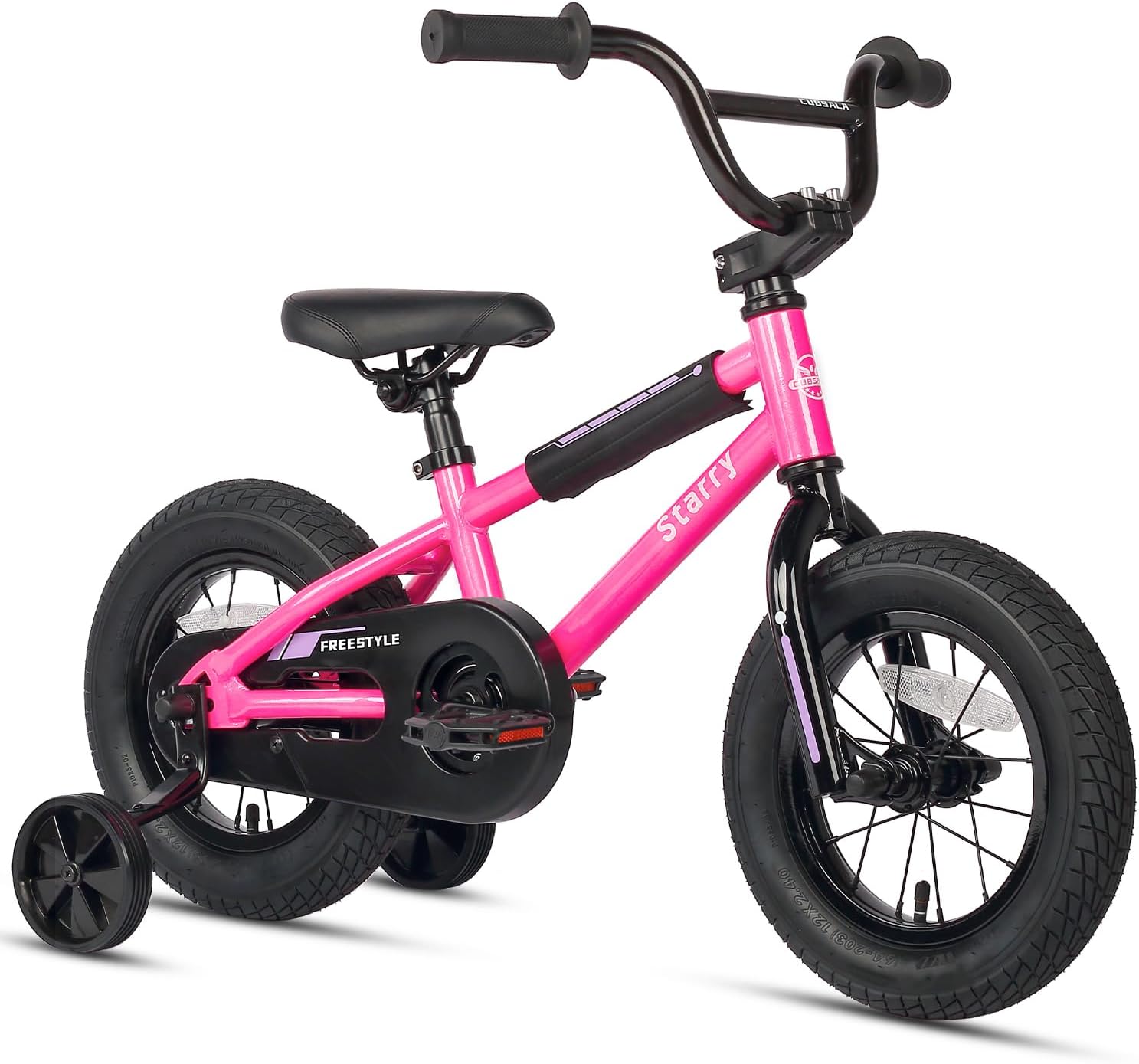 Kids BMX Style Bicycle with Training Wheels for Ages 1-10