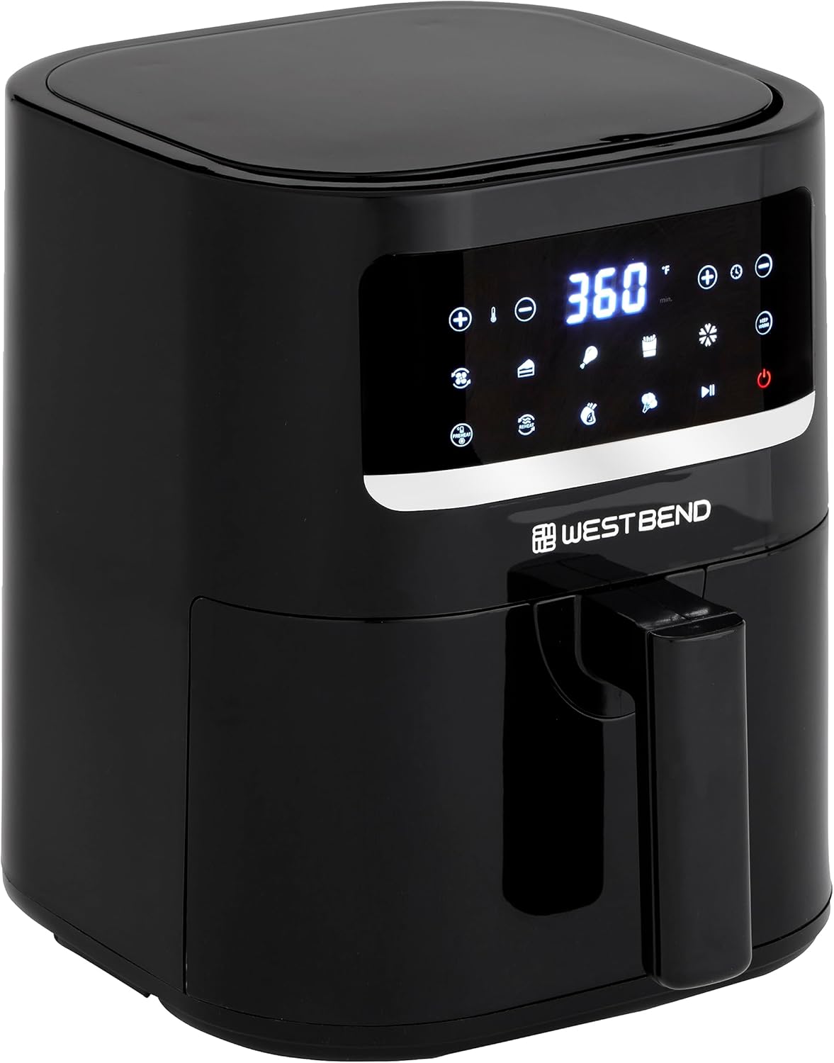 5-Qt Digital Air Fryer: 10 Presets, Nonstick Basket, 1500W
