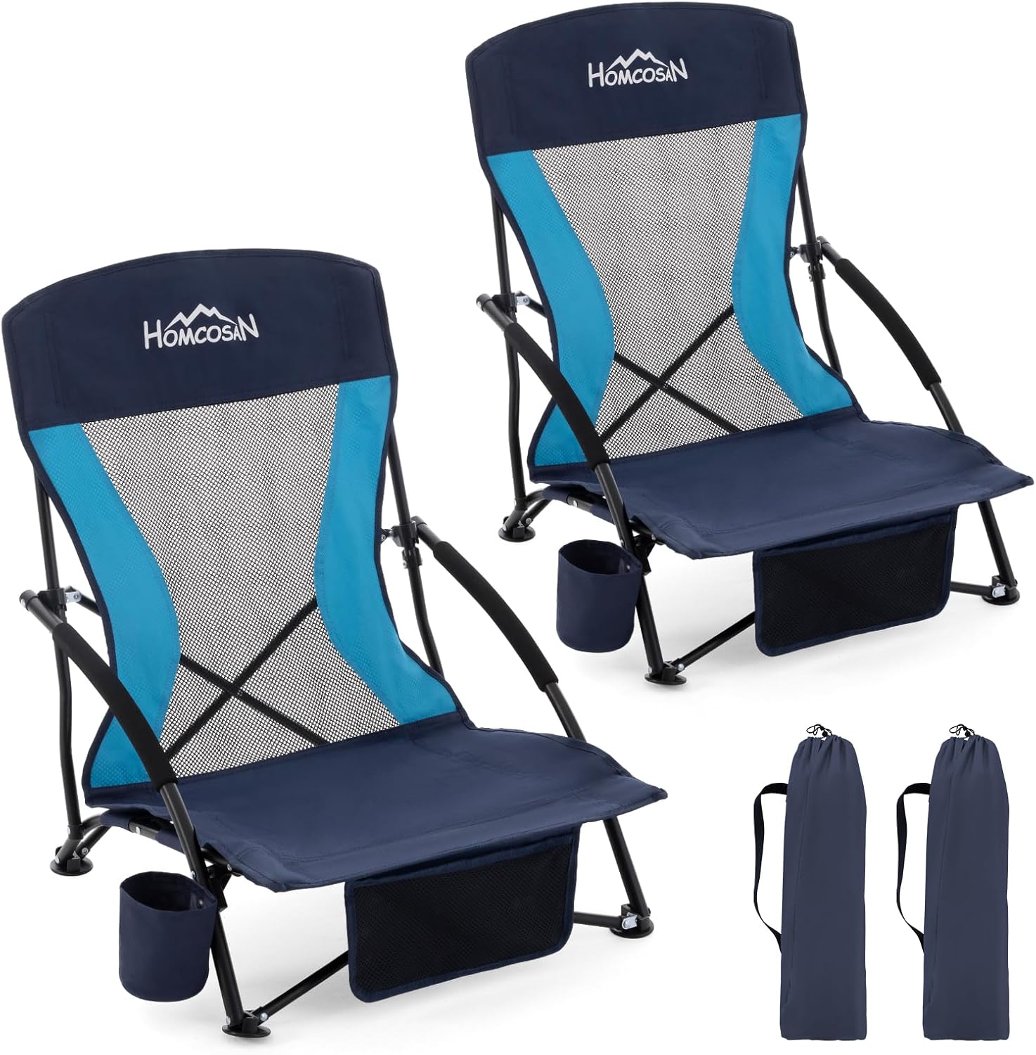 Compact Beach Chairs Set - Lightweight & Portable