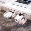 Large Under Desk Drawer Organizer - Hidden Slide-Out Storage for Desk