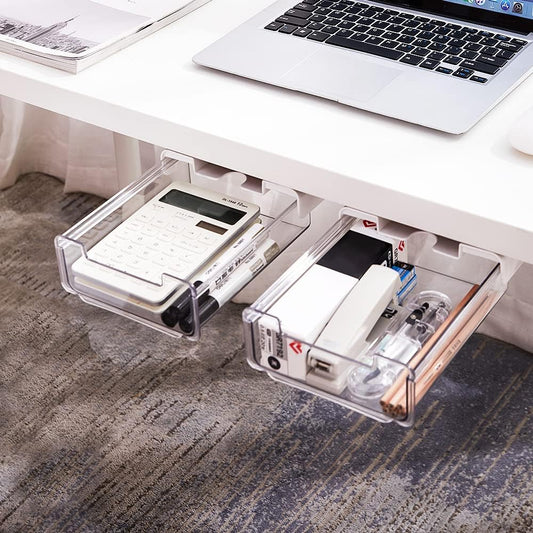 YOOUSOO Large Hidden Desk Drawer - Space-Saving Storage