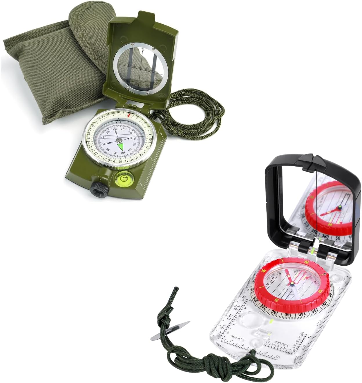 Sportneer Military Grade Mirror Lensatic Compass