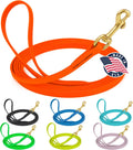 20ft Hunter Orange Biothane K9 Working Dog Leash - Waterproof Lead