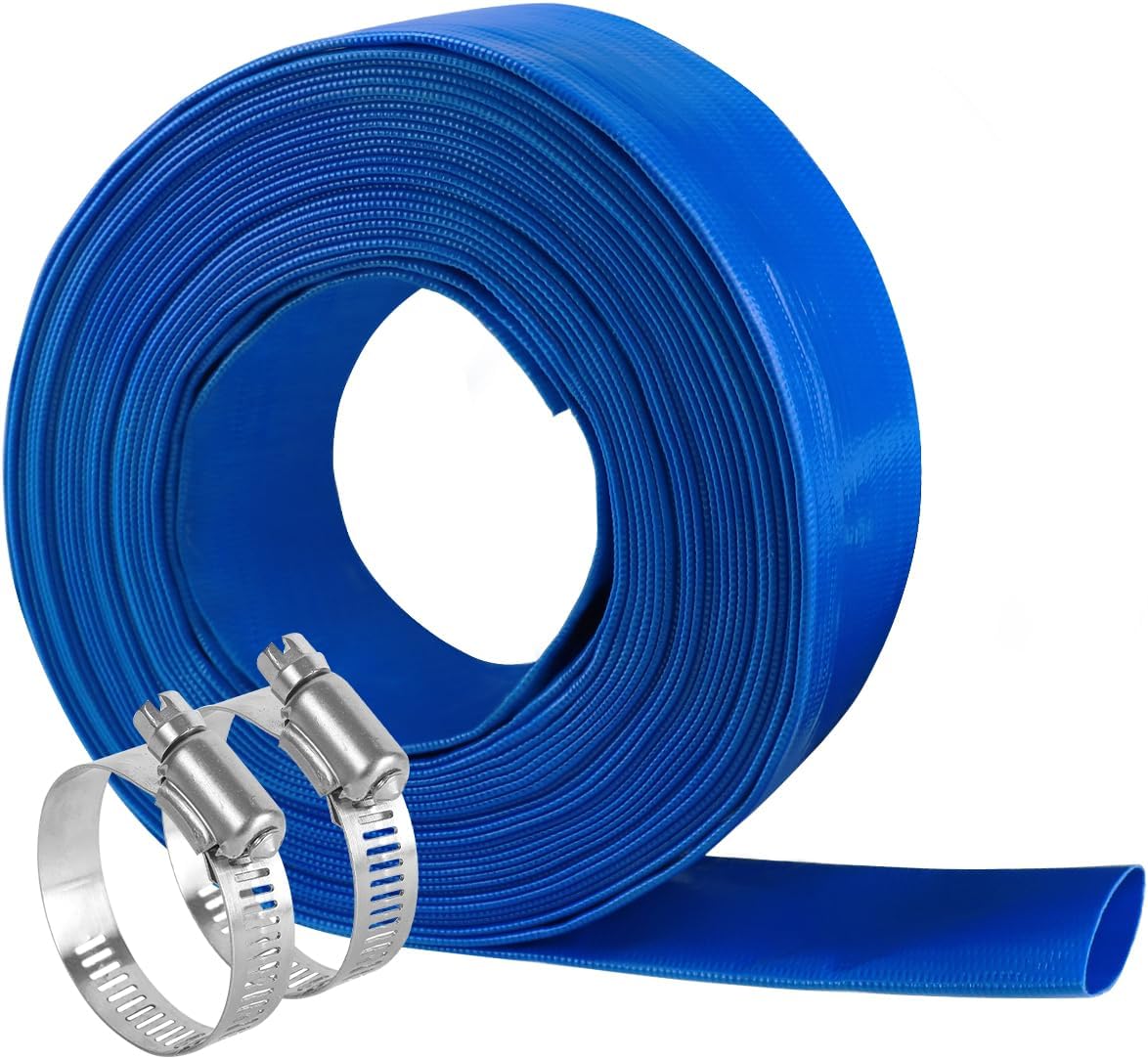 Eastrans 2.5in x 50 FT Pool Backwash Hose for Inground Pools