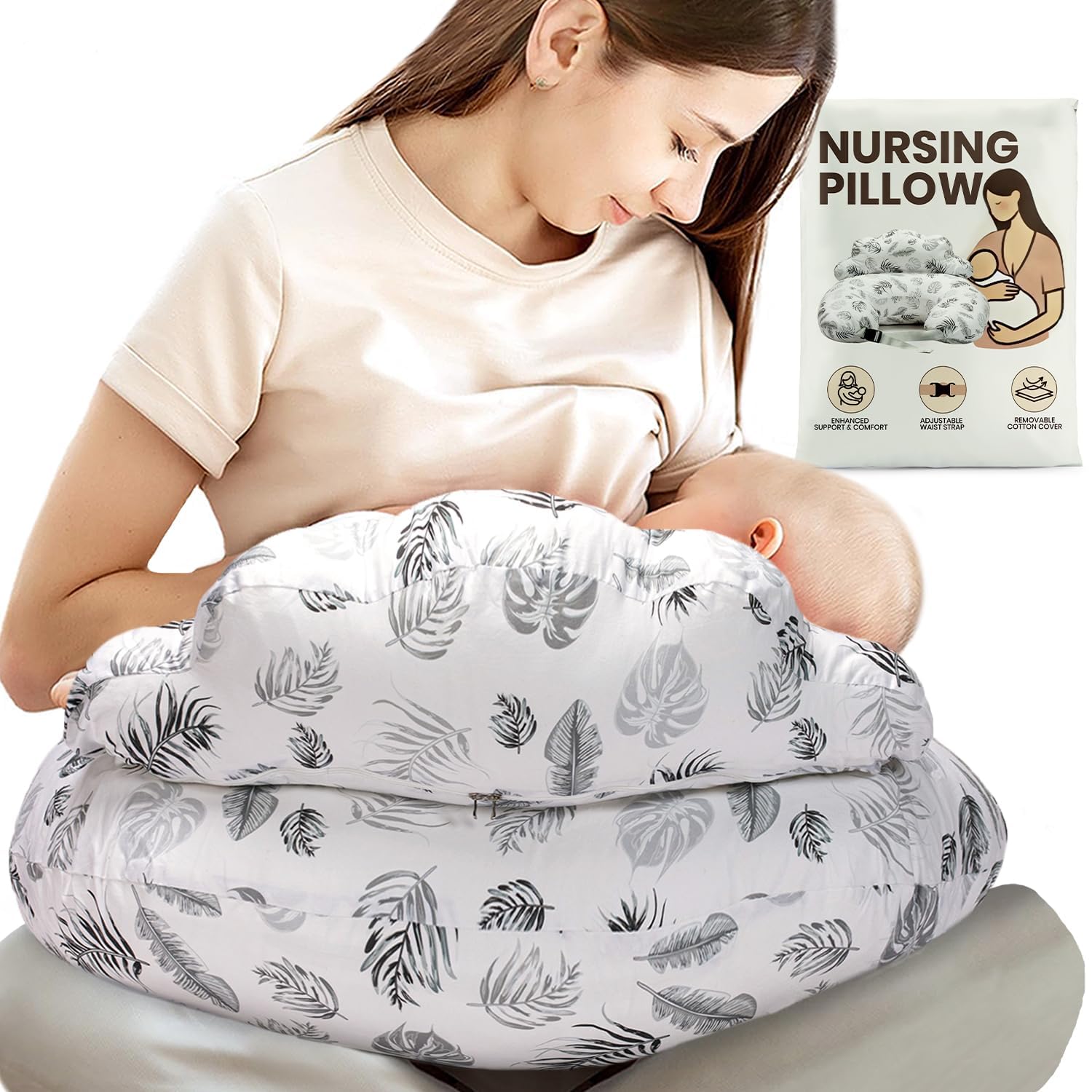 PILLANI Nursing Pillow for Breastfeeding Comfort and Support