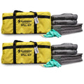 Set of 2 Flashdry Portable Complete Spill Kits with Yellow Duffle