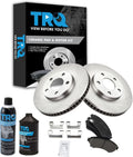 TRQ Front Brake Pad & Rotor Kit Ceramic Compatible Vehicles - Complete