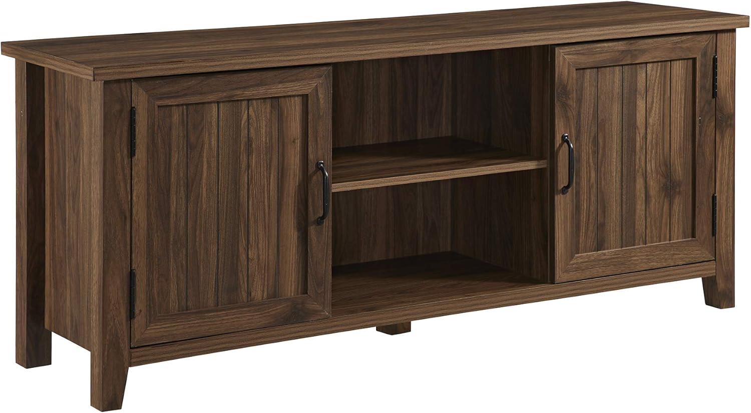 Stylish 58 Walnut TV Stand for TVs up to 65 - Walker Edison