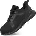 LUPWEE Steel Toe Shoes for Men Women - Slip Resistant Work Sneakers