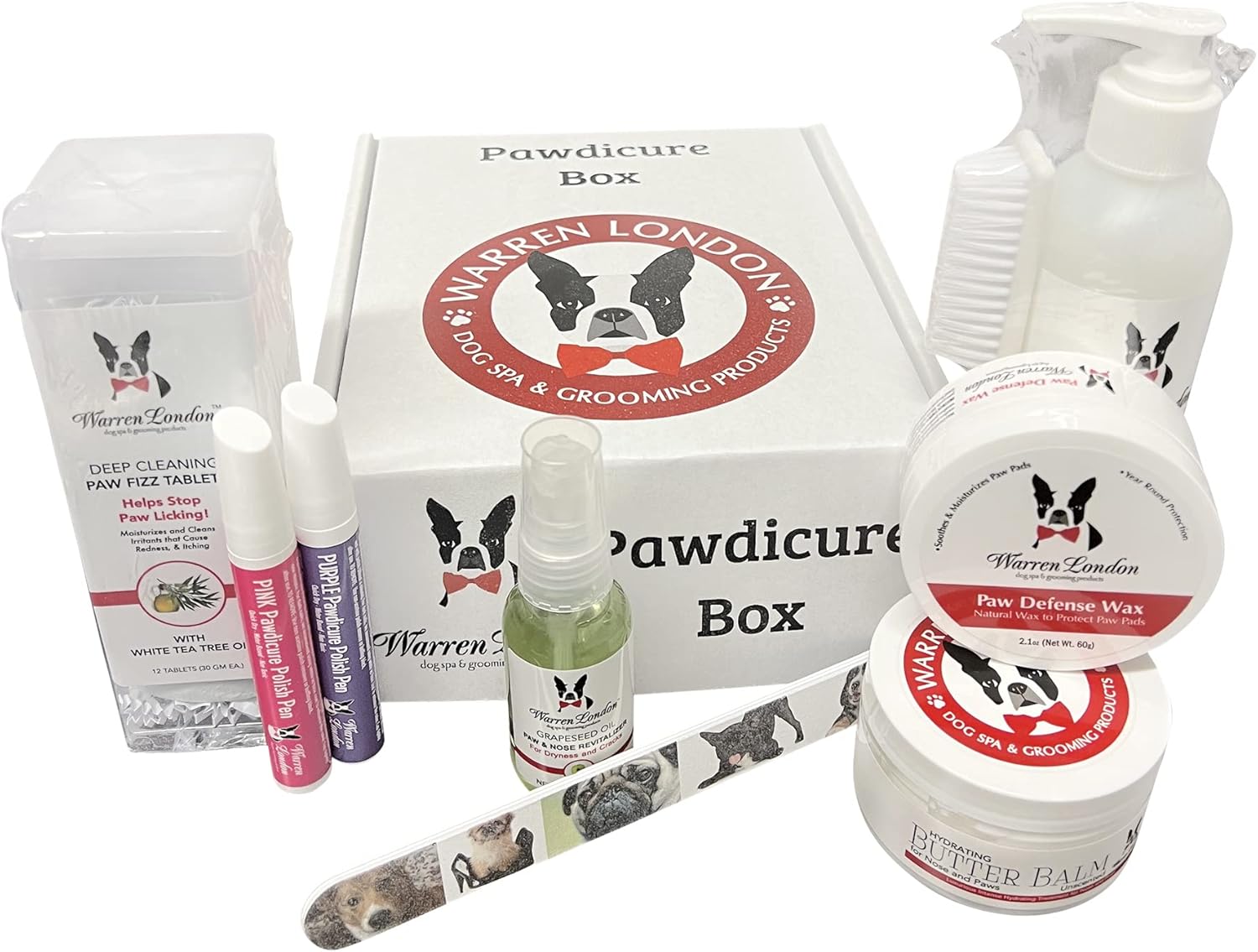 Warren London Pawdicure Gift Box for Dogs - Luxury Spa Set