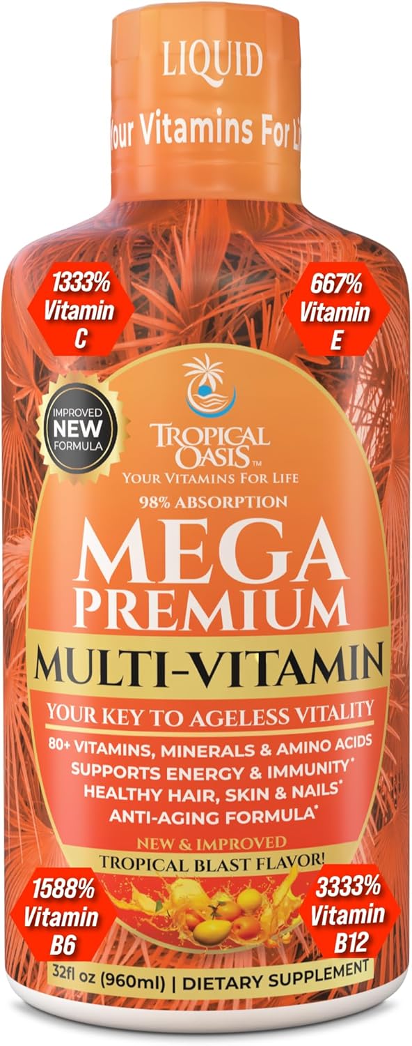 Mega Premium Liquid Multivitamin for Natural Immune Support