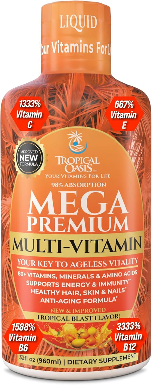 Mega Premium Liquid Multivitamin for Natural Immune Support