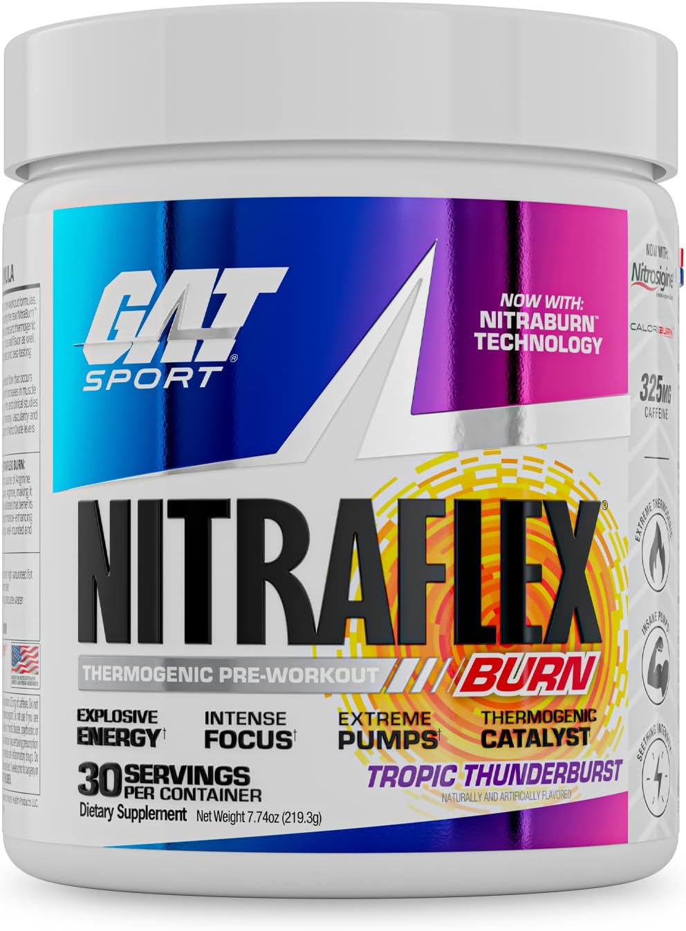 GAT SPORT NITRAFLEX Burn Pre Workout Thermogenic Powder Review
