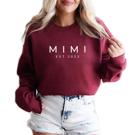 Personalized Grandma Est Year Sweatshirt by Verita Culture
